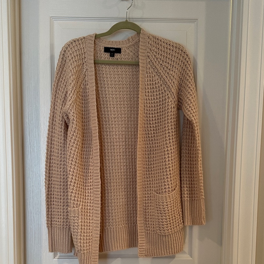 Mossimo Supply Co. Tan Knit Cardigan